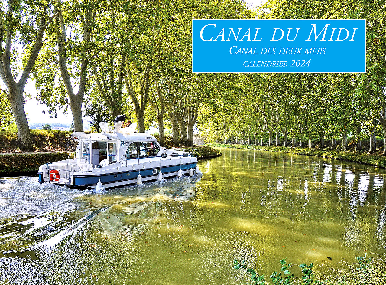 CALENDRIER MURAL CANAL DU MIDI 2024 TR BES   Calendrier Mural Canal Midi 2024 Bateau Croisiere 01 Zoom 