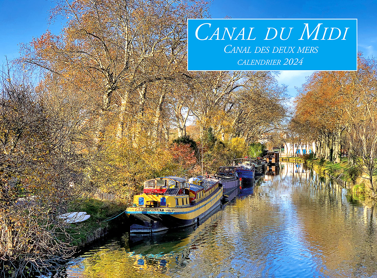 CALENDRIER MURAL CANAL DU MIDI 2024 TOULOUSE   Calendrier Mural Canal Midi 2024 Bateau Croisiere 04 Zoom 